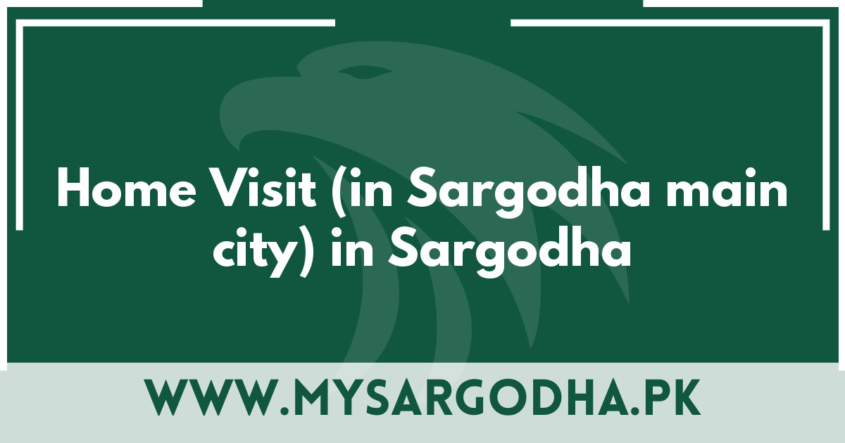 Home Visit (in Sargodha main city) in Sargodha